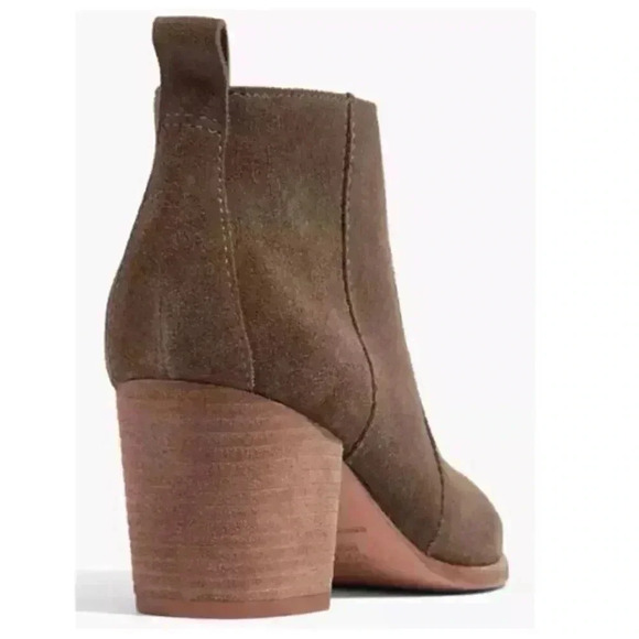 Madewell Leather Ankle Boots Brenner Brown Suede Classic - Picture 3 of 15